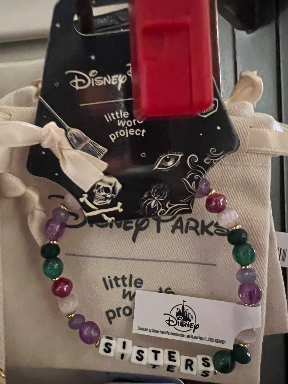 Disney Parks 2026 Little Words Project Hocus Pocus Bracelet Sisters New